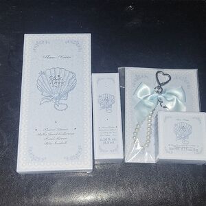 Flower Knows Shell's Jewels Collection 3 Pc. Set Blue Seashells BNIB Sealed